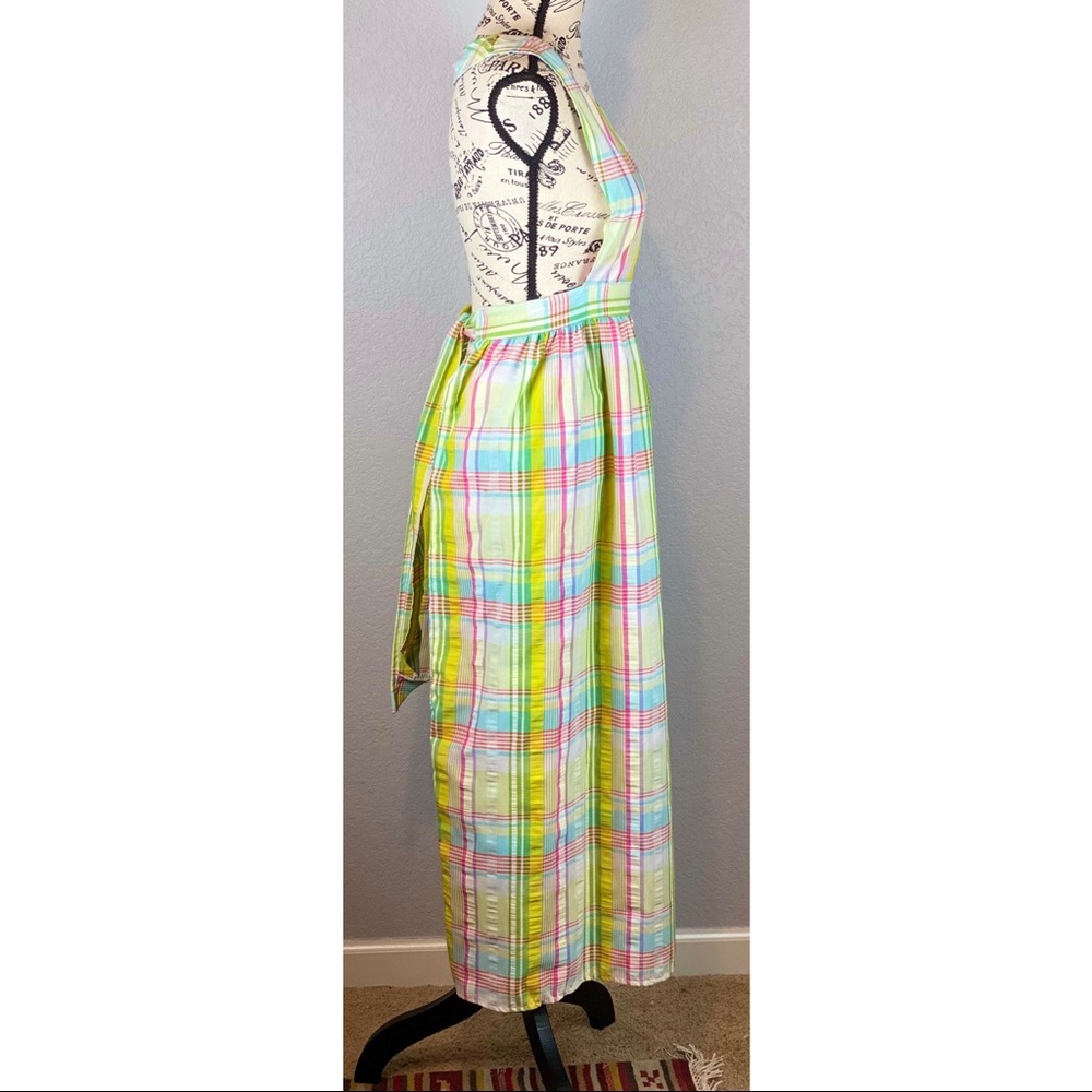 Vintage 70’s Pinafore Reversible Patchwork Apron, ONE SIZE - Picture 4 of 7